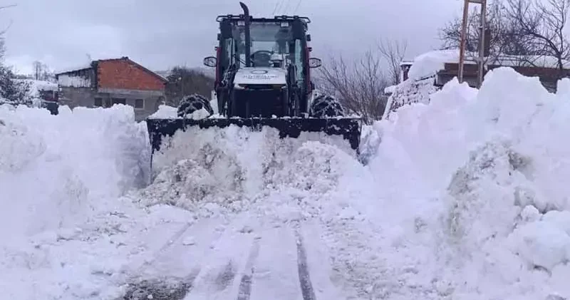 Ordu nun yükseklerinde yoğun kar yağışı