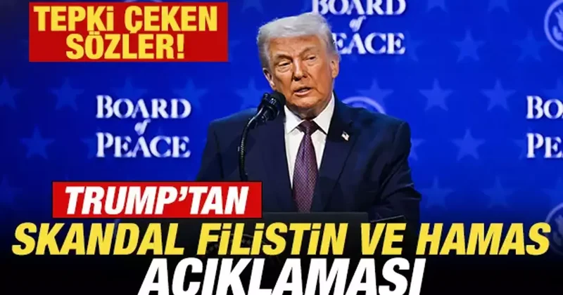 Trump tan skandal Filistin ve Hamas açıklaması: Ellerinde silahla doğdular