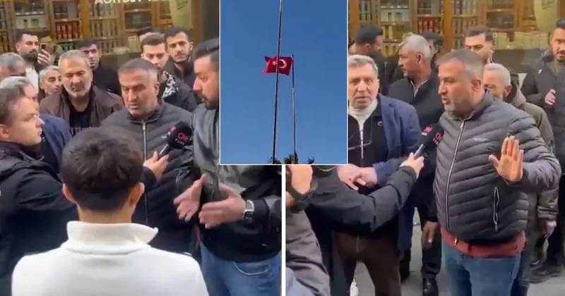 Bayrak indirme olayı sonrası ayağa kalkan ilçe: Bize mal etmesinler