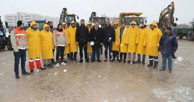 Haliliye Belediyesi kar yağışına hazır Şanlıurfa Haberleri