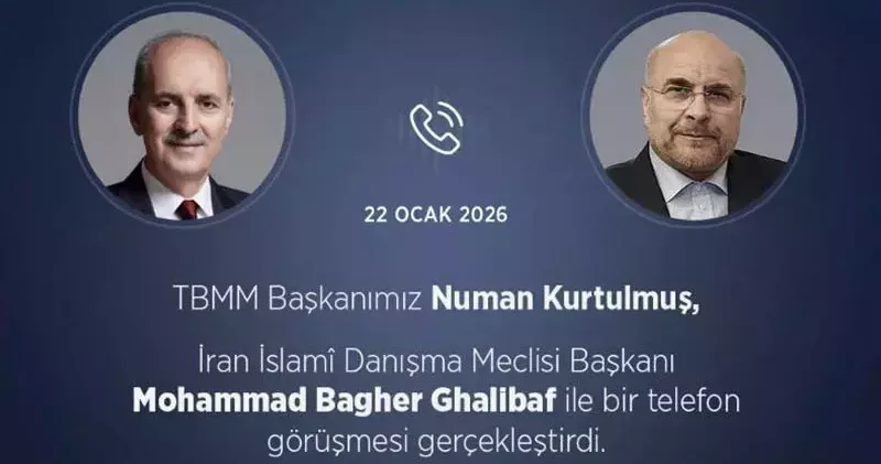 TBMM Başkanı Kurtulmuş, İranlı mevkidaşı Ghalibaf ile görüştü