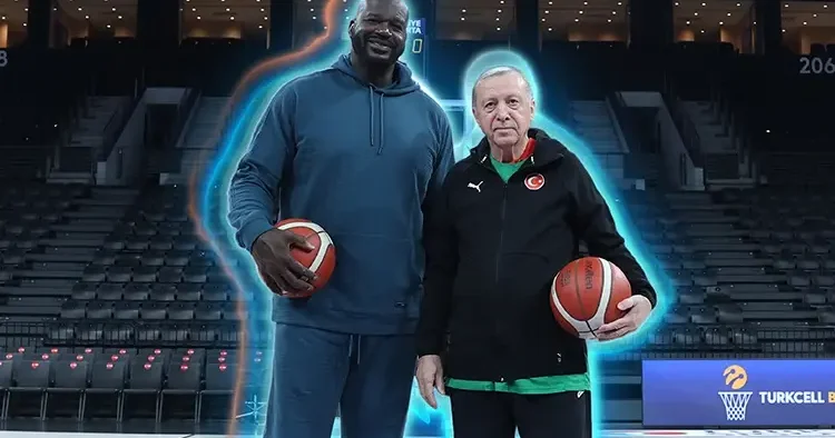 Mustafa Varank paylaştı: Şutlar Erdoğan’dan, alkışlar Shaq’tan