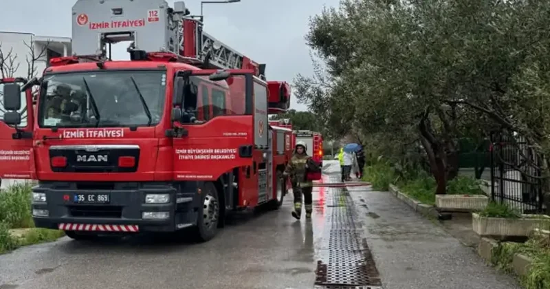 İzmir de ev yangını! Bir kişi ölü bulundu!