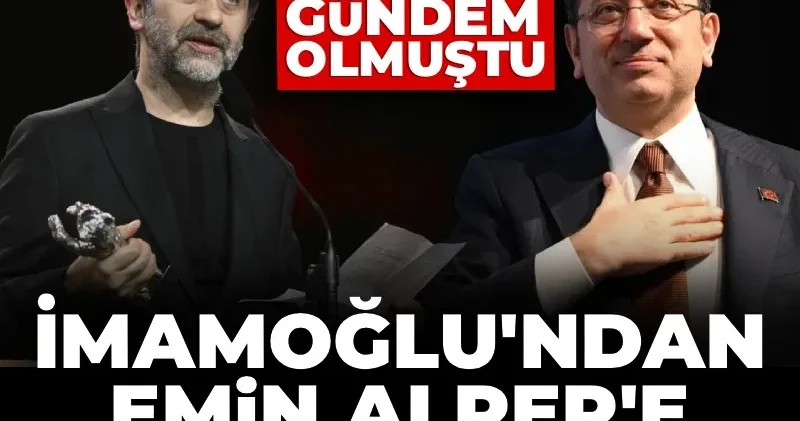 İmamoğlu ndan yalnız değilsiniz çıkışıyla gündem olan yönetmen Emin Alper e: Gurur duydum!