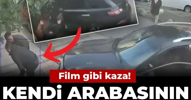 Kağıthane de film gibi kaza! Kendi arabasının altında kaldı