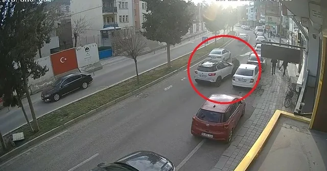 Mardin de cipin çarptığı öğretmen yaralandı; kaza kamerada Mardin Haberleri