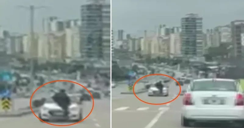 Eğitmen Trafikte Sürücüyü Sürükledi