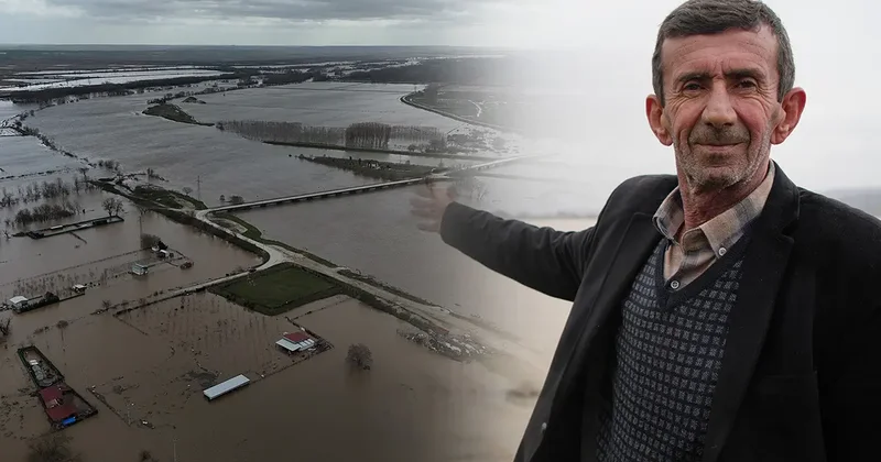 Edirne de alarm verildi! Yerleşim alanlarına da yaklaştı: Tunca ve Meriç te taşkın felaket getirdi