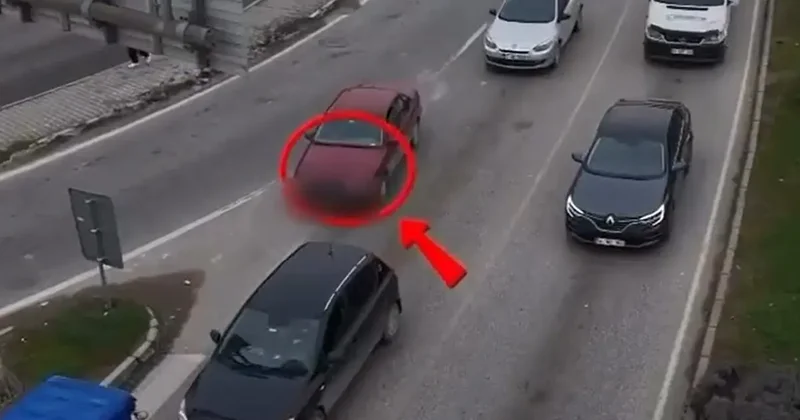 Kural ihlali yapan sürücüler havadan tespit edildi