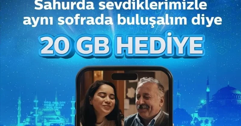 Ramazan ayına özel 20 GB hediye etti