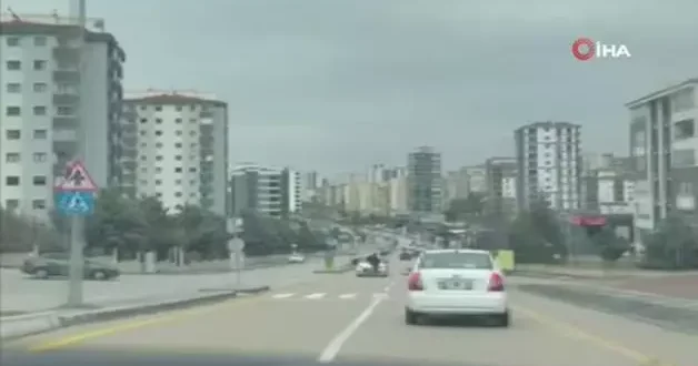 Ankara da sürücü kursu eğitmeni tartıştığı kişi kaput üzerindeyken kilometrelerce yol gitti