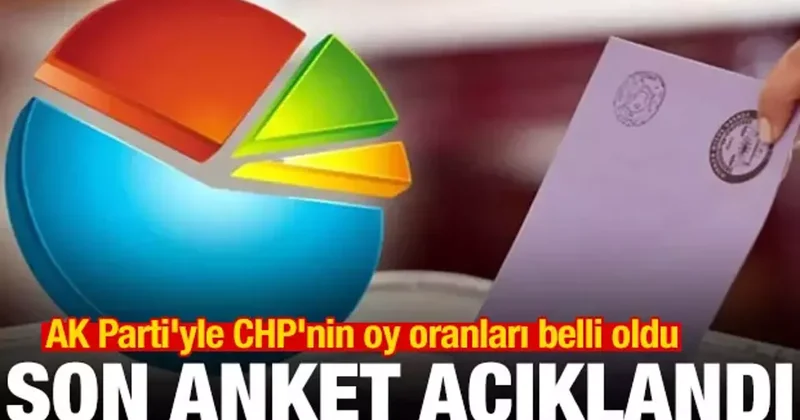 Son anket ortaya çıktı! AK Parti yle CHP nin oy oranları belli oldu