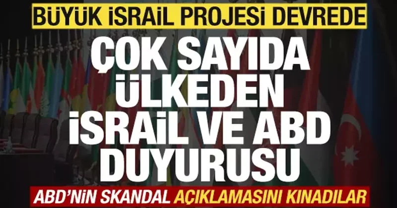 Türkiye dahil 14 ülkeden İsrail duyurusu! ABD yi kınadılar! Suudi Arabistan dan çağrı!
