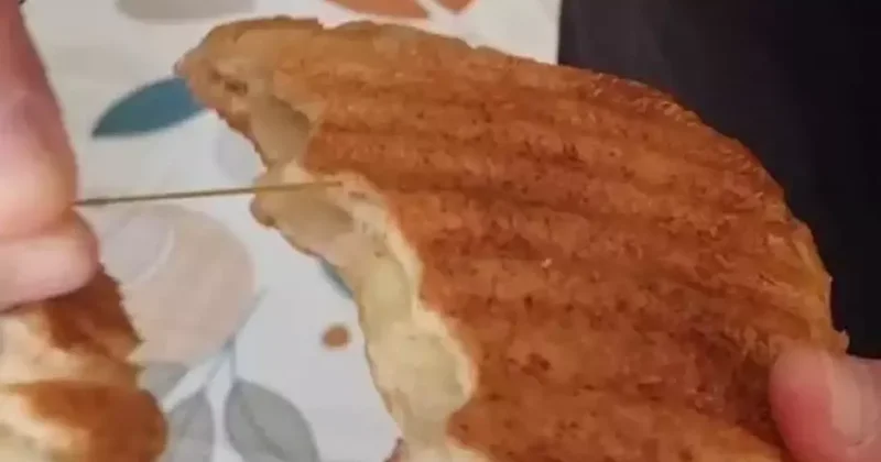 Ekmekten paket lastiği çıktı