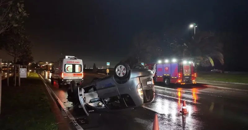 Pendik sahil yolunda aşırı hız kaza getirdi: 3 yaralı