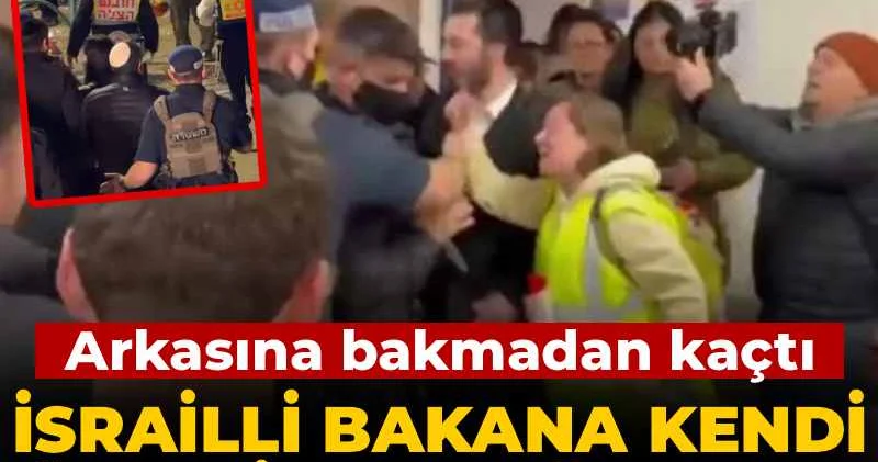 İsrailli Bakana kendi ülkesinde soğuk duş! Arkasına bakmadan kaçtı