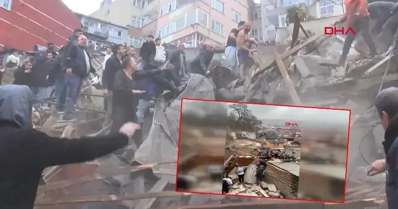 Fatih’te patlama sonrası 2 bina çöktü: 3 kişi kurtarıldı, 2 kişi aranıyor