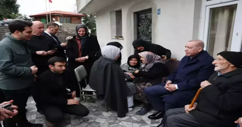 Başkan Erdoğan komşularıyla bayramlaştı