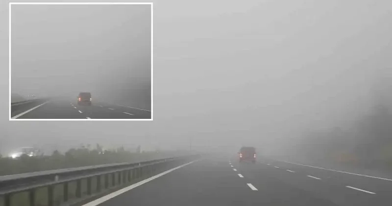 TEM Otoyolu sisle kaplandı: Düzce geçişinde göz gözü görmüyor Gündem Haberleri