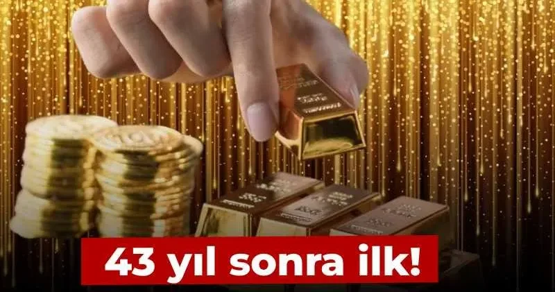 Altın öyle bir düştü ki... 43 yıl sonra ilk!
