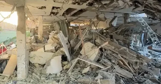 İran ın vurduğu Dimona da oluşan yıkım görüntülendi VİDEO İZLE