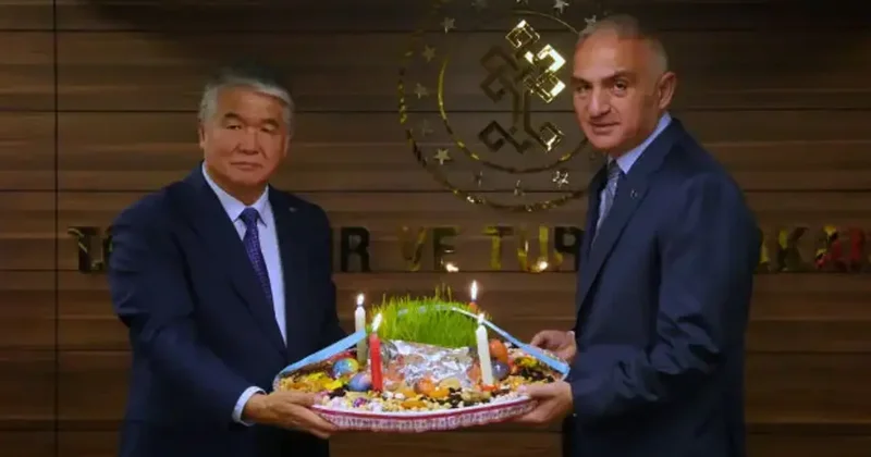 Bakan Ersoy, TÜRKSOY heyeti ile nevruzda bir araya geldi