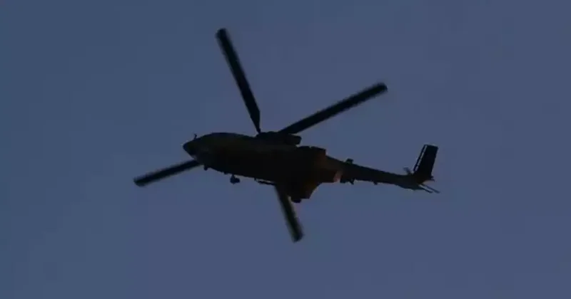 Katar da askeri helikopter düştü