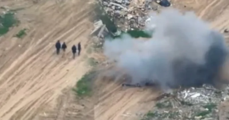 İsrail İHA sı Han Yunus ta dört kişiyi önce takip etti, sonra vurdu Sözcü Gazetesi