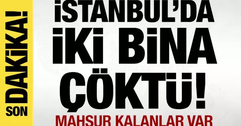 İstanbul Fatih te 2 bina çöktü!