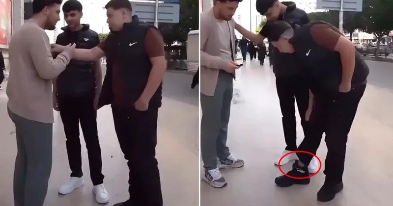 Röportaj yapan kişiyi tehdit etti: Bir daha böyle giyinme, delik deşik ederim