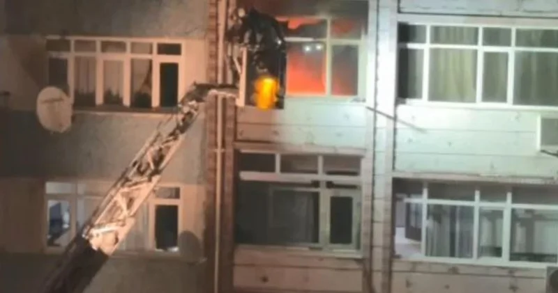 Fatih te koca dehşeti! Eşini öldürüp evi ateşe verdi Son dakika haberleri