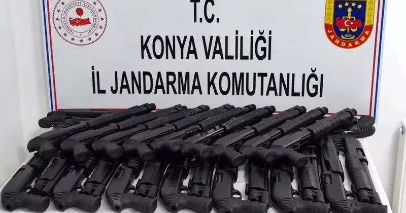 Konya da silah kaçakçılığı operasyonunda 250 ruhsatsız tabanca ele geçirildi
