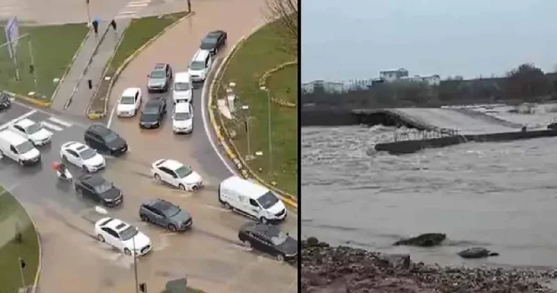 İki gün boyunca aralıksız yağdı! Şehir sular altında kaldı