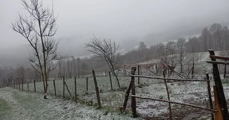 Sakarya nın yüksek kesimleri beyaza büründü