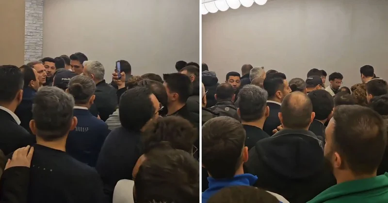 Bir taraftarın Sadettin Saran a istifa çağrısı yapmasının ardından kavga çıktığı iddia edildi