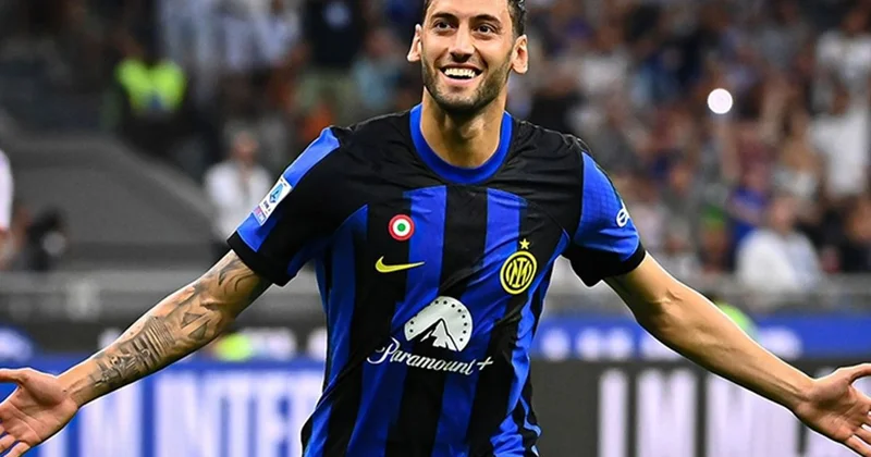 2 0 geriye düşen Inter i Hakan Çalhanoğlu nun olağanüstü performansı kurtardı