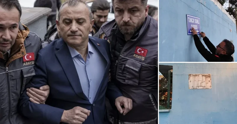 Gülistan Doku soruşturmasında tutuklanan Tuncay Sonel’in adının verildiği cadde tabelası söküldü Şanlıurfa Haberleri