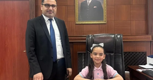 Miniklerden Kaymakam Köksal a 23 Nisan Ziyareti Zonguldak Haberleri