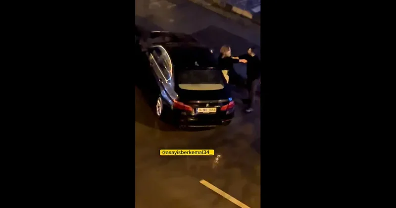Yanındaki kadına şiddet uygulayıp zorla araca bindirdi... Tepki çekince saldırdı!