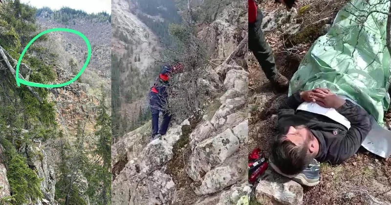 Yaylada düşüp bacağını kırdı! İki kişi helikopterle kurtarıldı