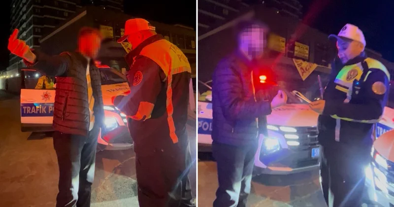 Ayaklarına kapanayım ne olur arabayı men etmeyin diyen alkollü sürücü cezadan kurtulamadı