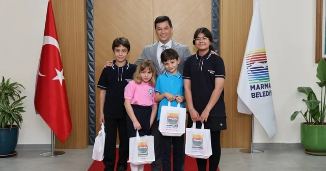 Marmaris te minik başkanlar koltuğu devraldı Muğla Haberleri