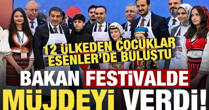 Esenler de dev festival, 12 ülkeden yoğun katılım! Bakan Kacır festivalde müjdeyi duyurdu