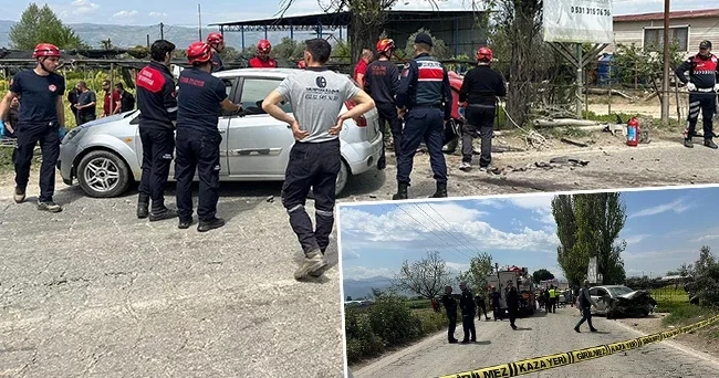 İzmir de 3 otomobilin karıştığı kaza: 1 ölü, 3 yaralı