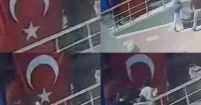 Minik öğrencilerin bayrak hassasiyeti: Topun çarptığı bayrağı öptüler Mersin Haberleri