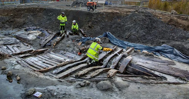 İnşaatta 500 yıllık, tam 6 tane batık gemi enkazı buldular