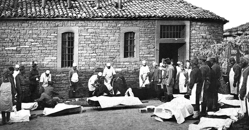 Hastane çadırındaki Çanakkale