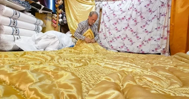 Kraliçe 2 nci Elizabeth için de yorgan diken 60 yıllık yorgancı zamana direniyor Bursa Haberleri