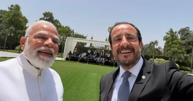 Hristodulidis ve Modi imzaları attı! Güney Kıbrıs Hindistan için bir üs olacak