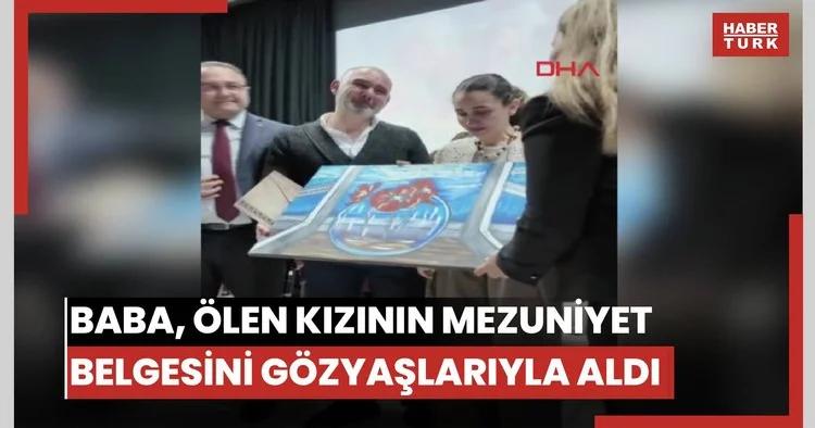 Kartalkaya’daki yangınında ölen kızının mezuniyet belgesini alan baba gözyaşlarına boğuldu